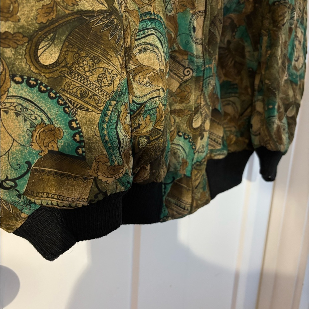 Patterned Bomber Jacket - image 4